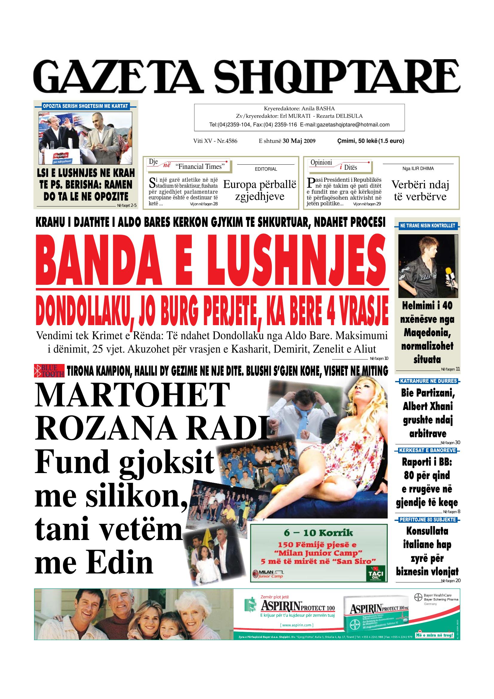 Gazeta Shqiptare 2009-05-30